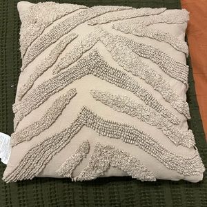 20"x20" tan accent pillow